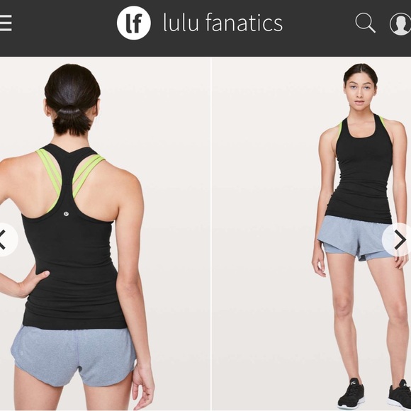 Lululemon Cool Racerback II Nulu ~Sz 6 Black Second Release Align 618 - Picture 1 of 4